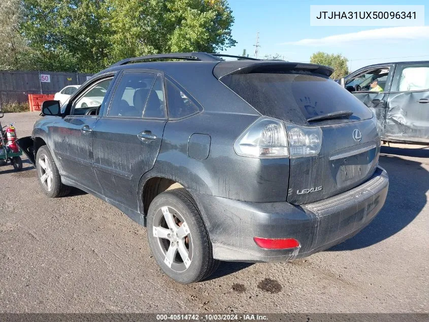 2005 Lexus Rx 330 VIN: JTJHA31UX50096341 Lot: 40514742