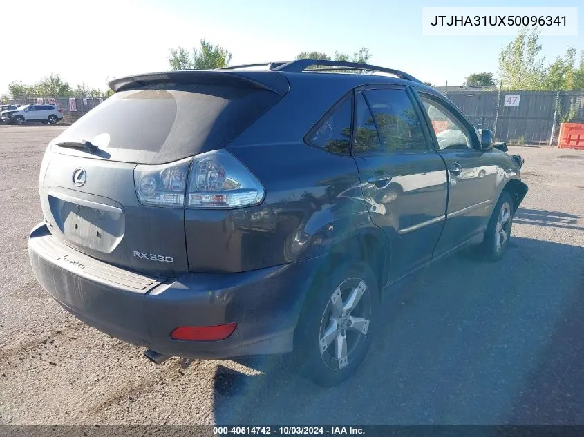 2005 Lexus Rx 330 VIN: JTJHA31UX50096341 Lot: 40514742