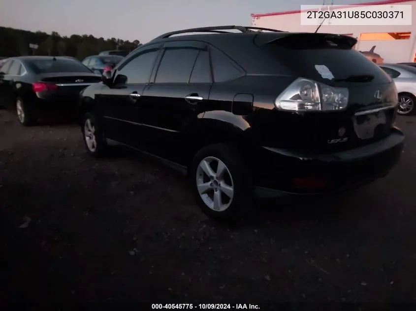 2005 Lexus Rx 330 VIN: 2T2GA31U85C030371 Lot: 40545775