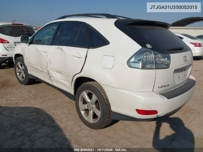 2005 Lexus Rx 330 VIN: JTJGA31U350052015 Lot: 40565021