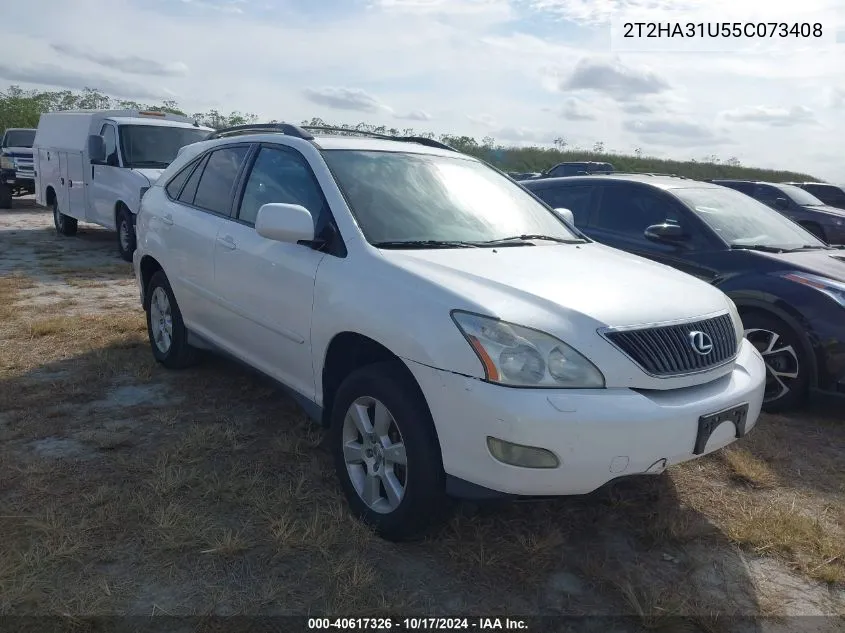 2005 Lexus Rx 330 VIN: 2T2HA31U55C073408 Lot: 40617326