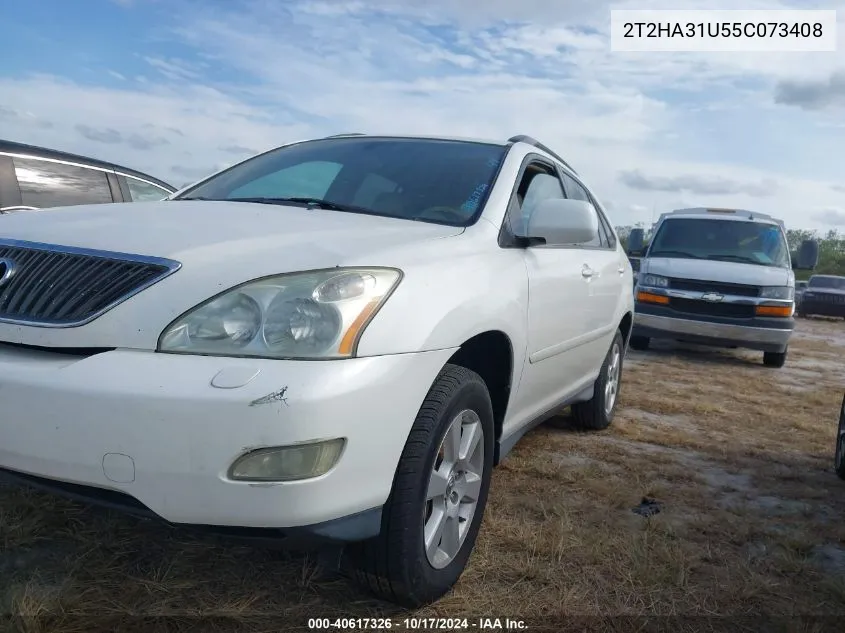 2005 Lexus Rx 330 VIN: 2T2HA31U55C073408 Lot: 40617326