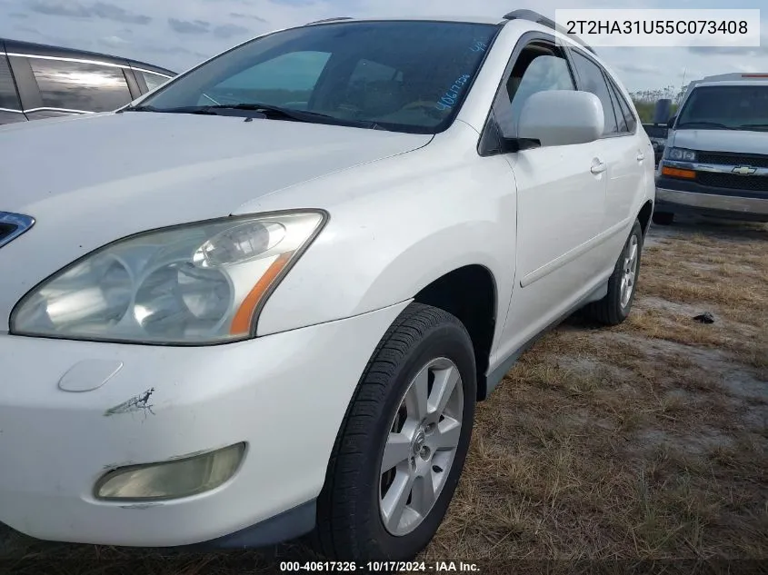 2005 Lexus Rx 330 VIN: 2T2HA31U55C073408 Lot: 40617326