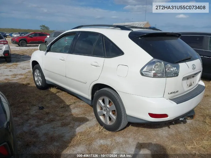 2005 Lexus Rx 330 VIN: 2T2HA31U55C073408 Lot: 40617326