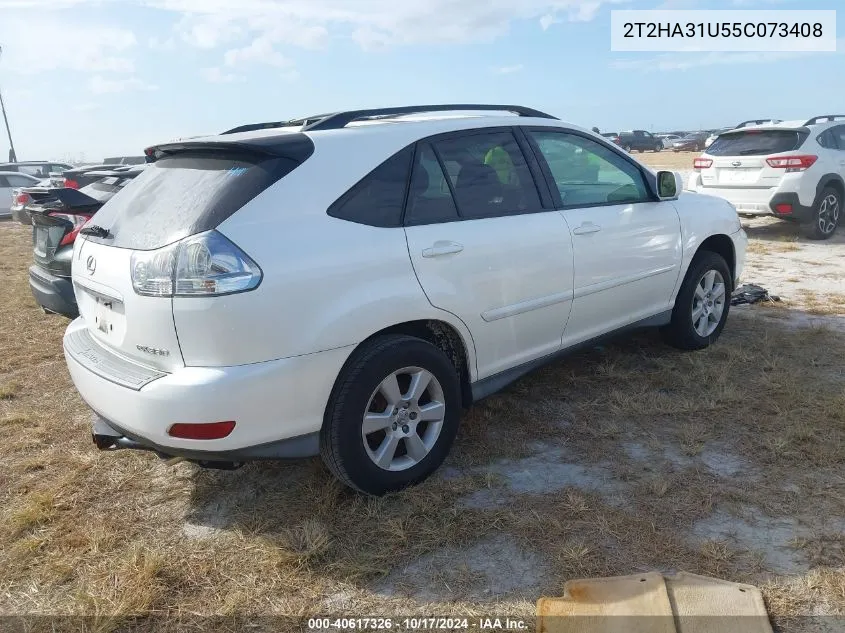 2005 Lexus Rx 330 VIN: 2T2HA31U55C073408 Lot: 40617326