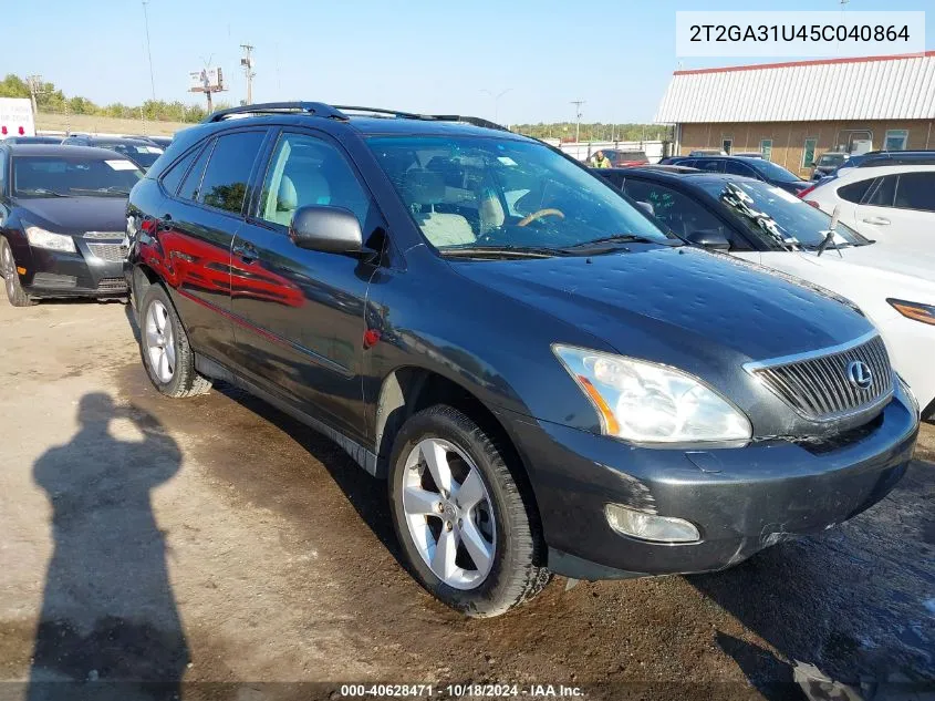 2005 Lexus Rx 330 VIN: 2T2GA31U45C040864 Lot: 40628471