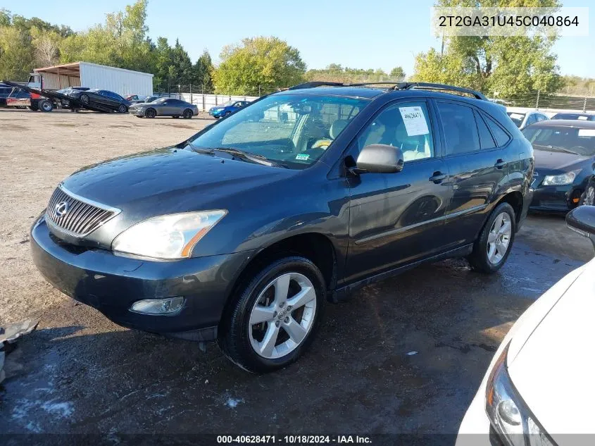 2005 Lexus Rx 330 VIN: 2T2GA31U45C040864 Lot: 40628471