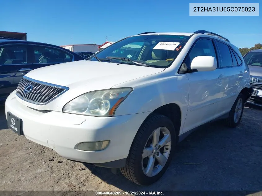 2005 Lexus Rx 330 VIN: 2T2HA31U65C075023 Lot: 40640209