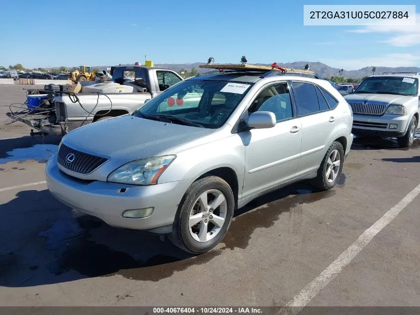 2005 Lexus Rx 330 VIN: 2T2GA31U05C027884 Lot: 40676404