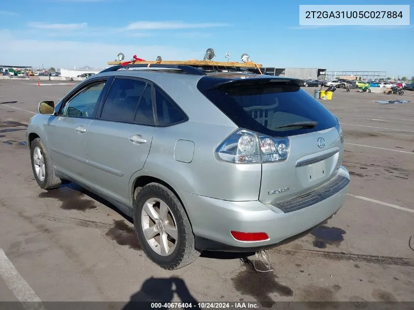 2005 Lexus Rx 330 VIN: 2T2GA31U05C027884 Lot: 40676404