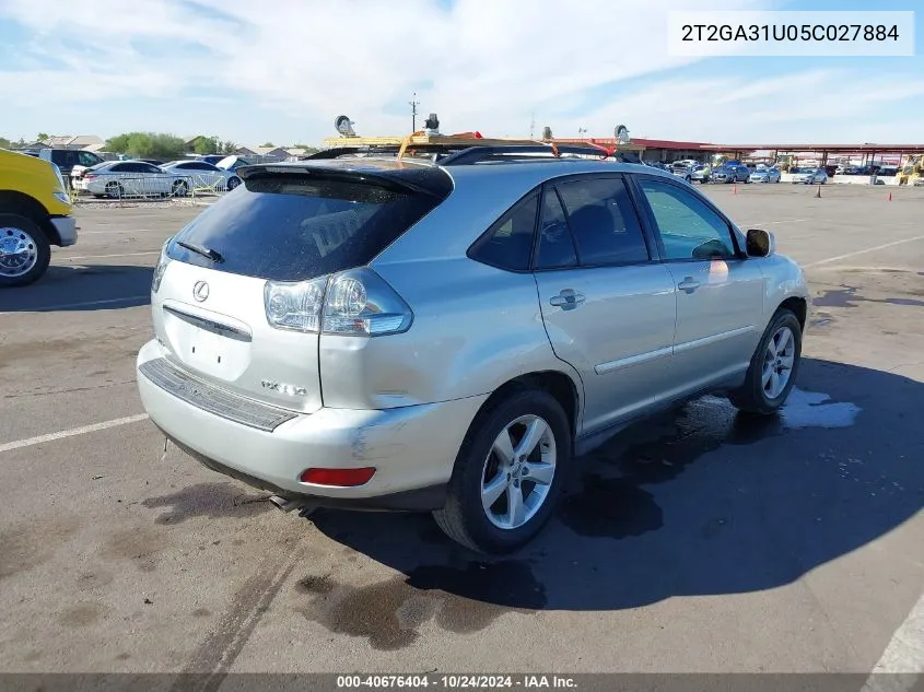 2005 Lexus Rx 330 VIN: 2T2GA31U05C027884 Lot: 40676404