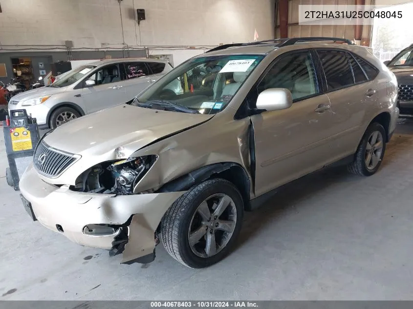 2005 Lexus Rx 330 VIN: 2T2HA31U25C048045 Lot: 40678403