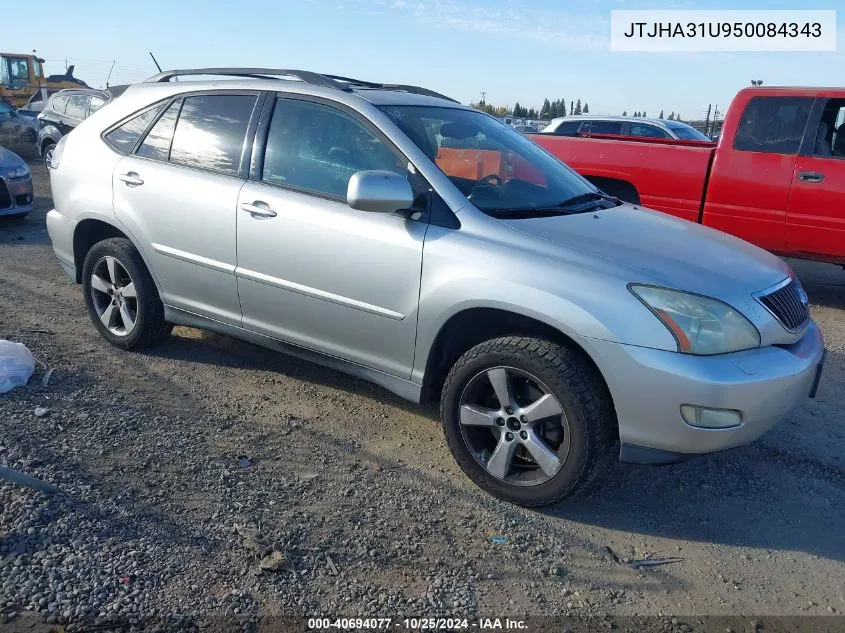 2005 Lexus Rx 330 VIN: JTJHA31U950084343 Lot: 40694077