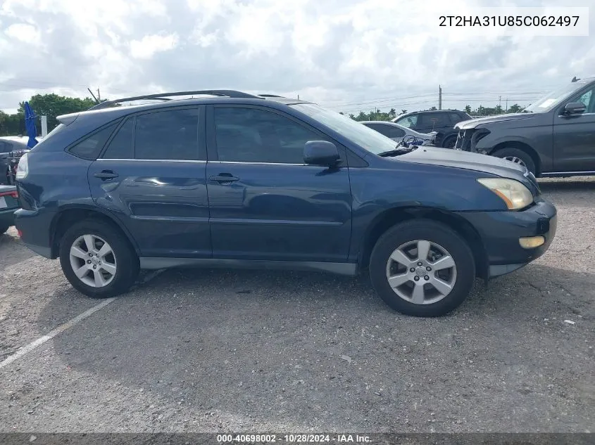 2005 Lexus Rx 330 VIN: 2T2HA31U85C062497 Lot: 40698002