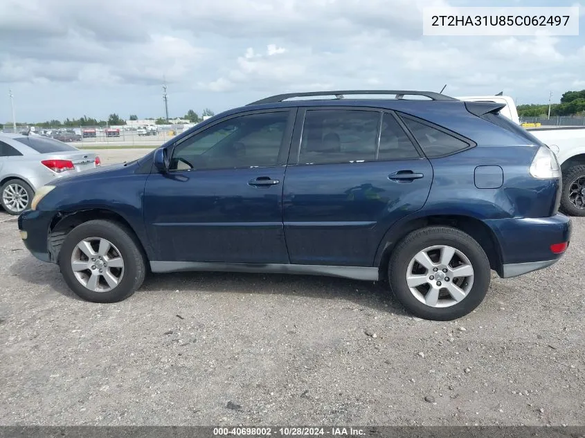 2005 Lexus Rx 330 VIN: 2T2HA31U85C062497 Lot: 40698002