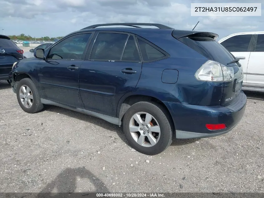 2005 Lexus Rx 330 VIN: 2T2HA31U85C062497 Lot: 40698002