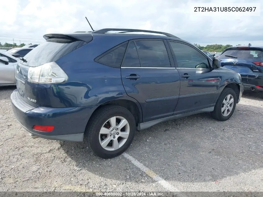 2005 Lexus Rx 330 VIN: 2T2HA31U85C062497 Lot: 40698002