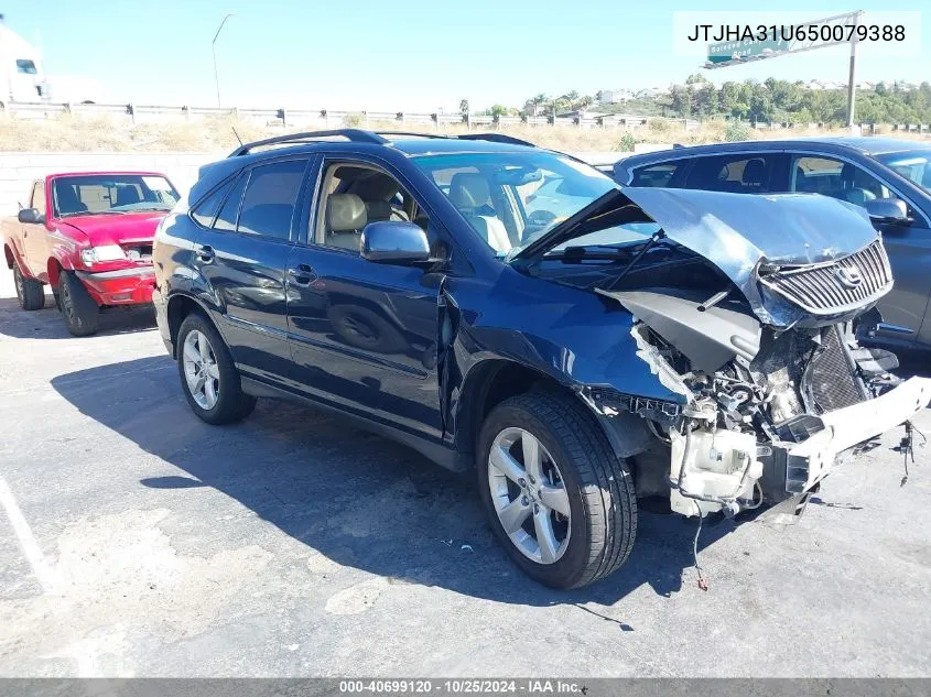 2005 Lexus Rx 330 VIN: JTJHA31U650079388 Lot: 40699120