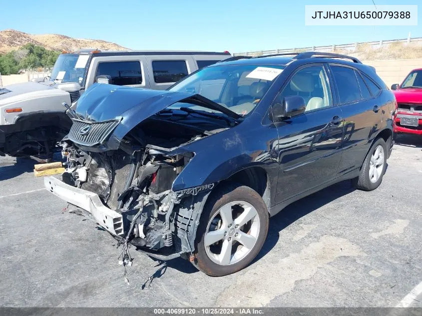 2005 Lexus Rx 330 VIN: JTJHA31U650079388 Lot: 40699120