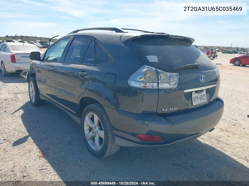 2005 Lexus Rx 330 VIN: 2T2GA31U65C035469 Lot: 40699449