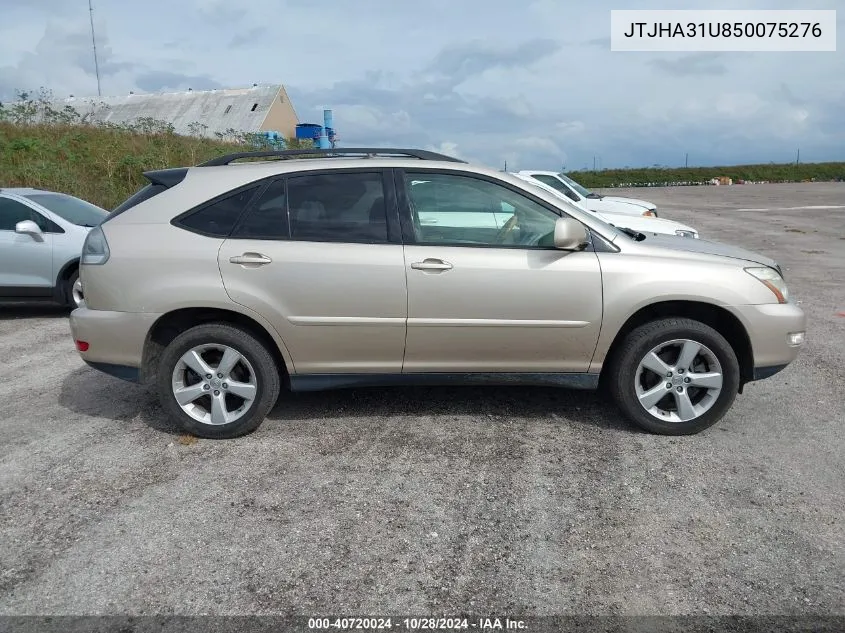 2005 Lexus Rx 330 VIN: JTJHA31U850075276 Lot: 40720024