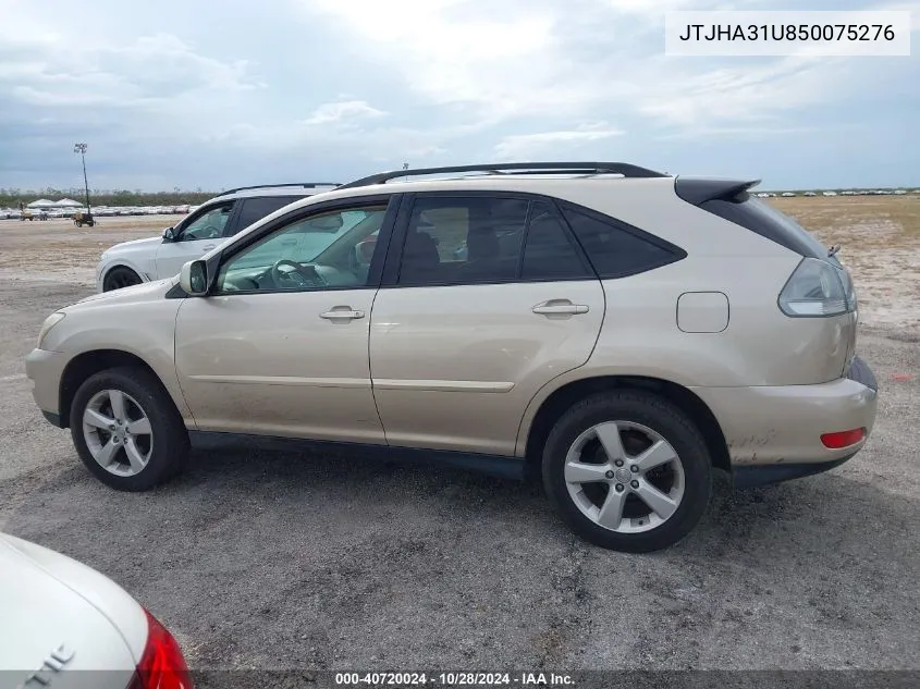 2005 Lexus Rx 330 VIN: JTJHA31U850075276 Lot: 40720024