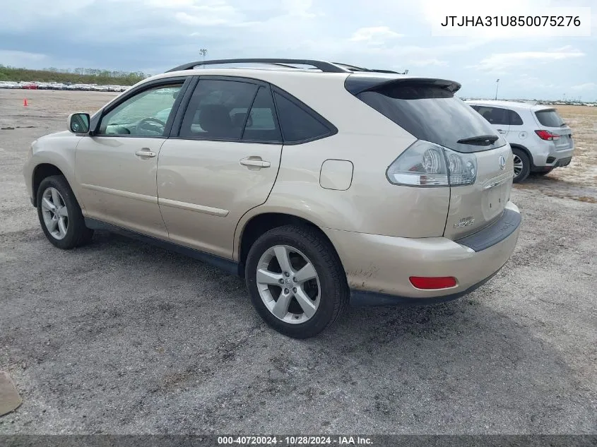 2005 Lexus Rx 330 VIN: JTJHA31U850075276 Lot: 40720024