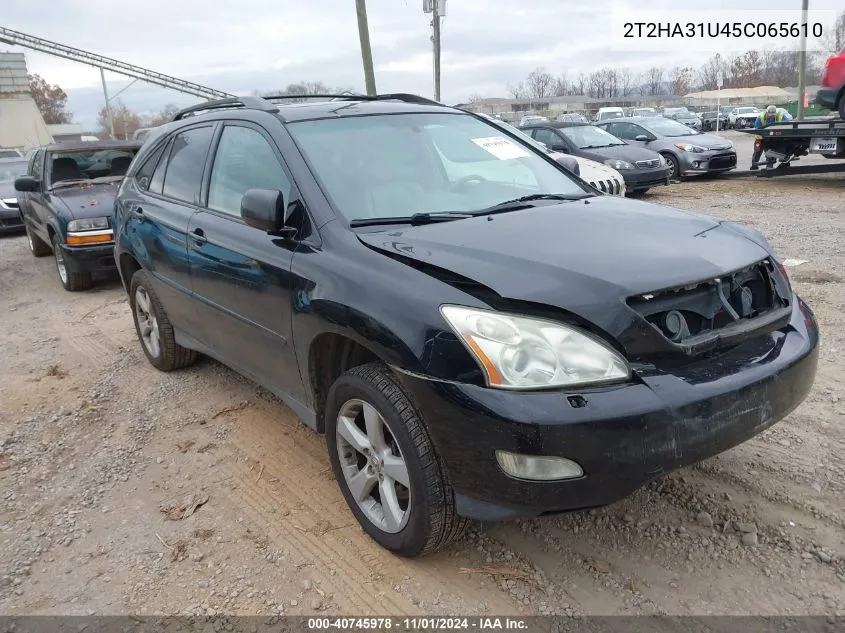 2005 Lexus Rx 330 VIN: 2T2HA31U45C065610 Lot: 40745978