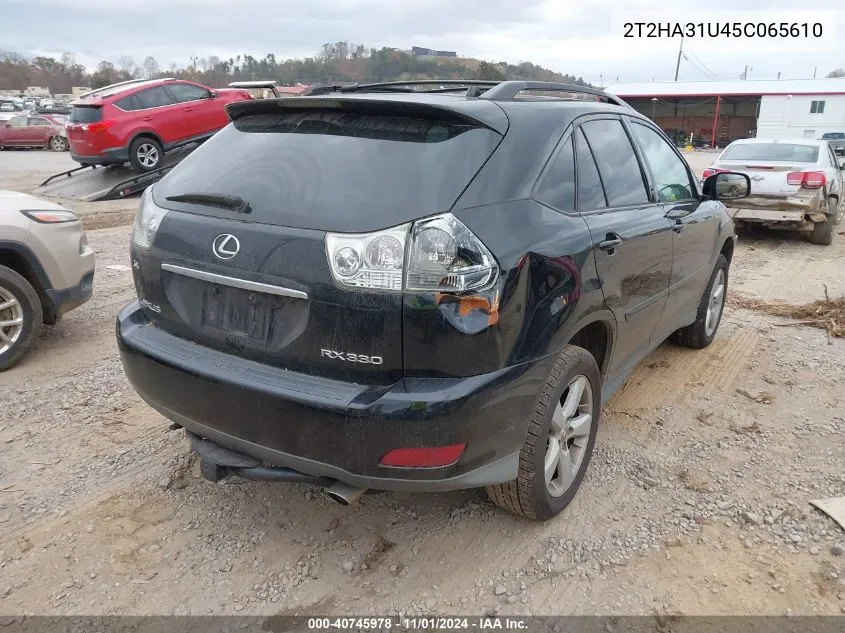 2005 Lexus Rx 330 VIN: 2T2HA31U45C065610 Lot: 40745978