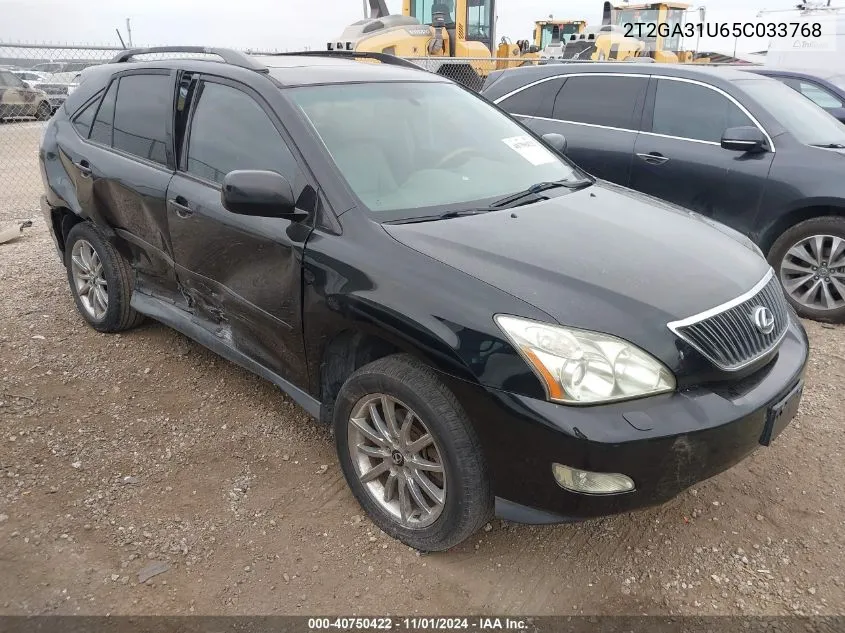 2005 Lexus Rx 330 VIN: 2T2GA31U65C033768 Lot: 40750422