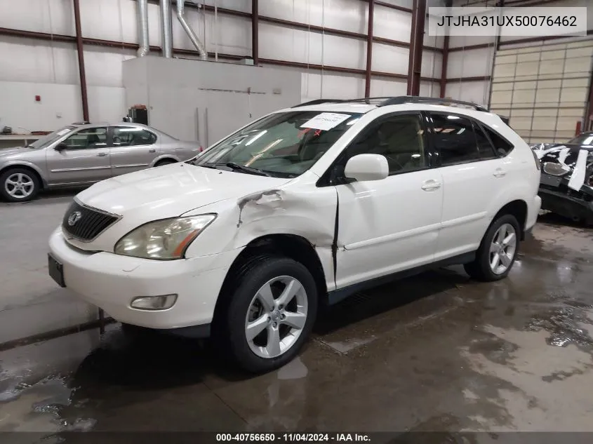 2005 Lexus Rx 330 VIN: JTJHA31UX50076462 Lot: 40756650