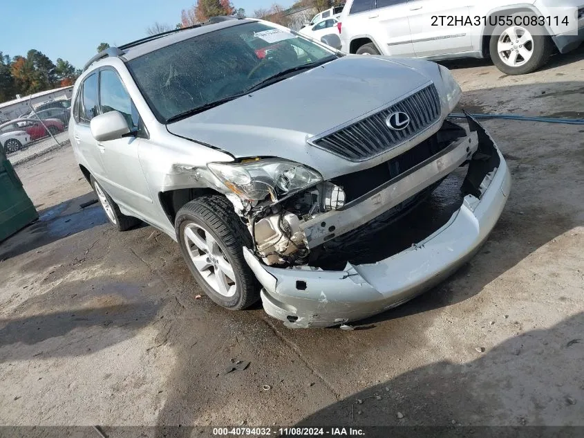 2005 Lexus Rx 330 VIN: 2T2HA31U55C083114 Lot: 40794032