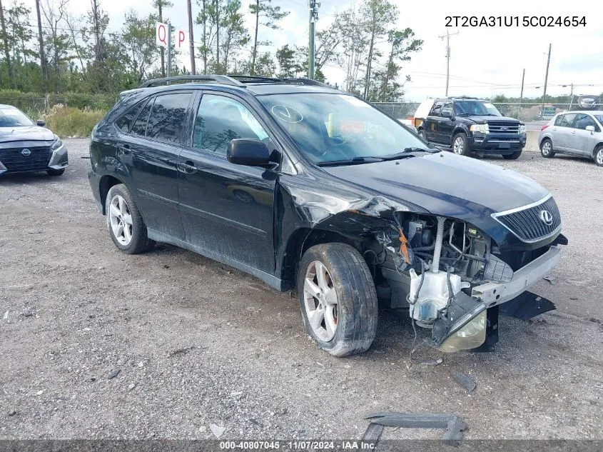 2005 Lexus Rx 330 VIN: 2T2GA31U15C024654 Lot: 40807045