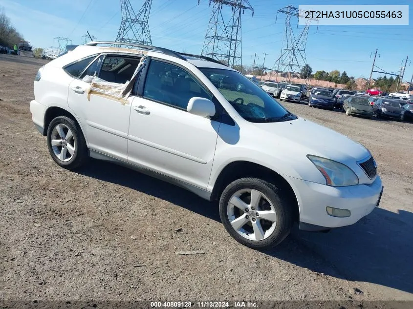 2005 Lexus Rx 330 VIN: 2T2HA31U05C055463 Lot: 40809128