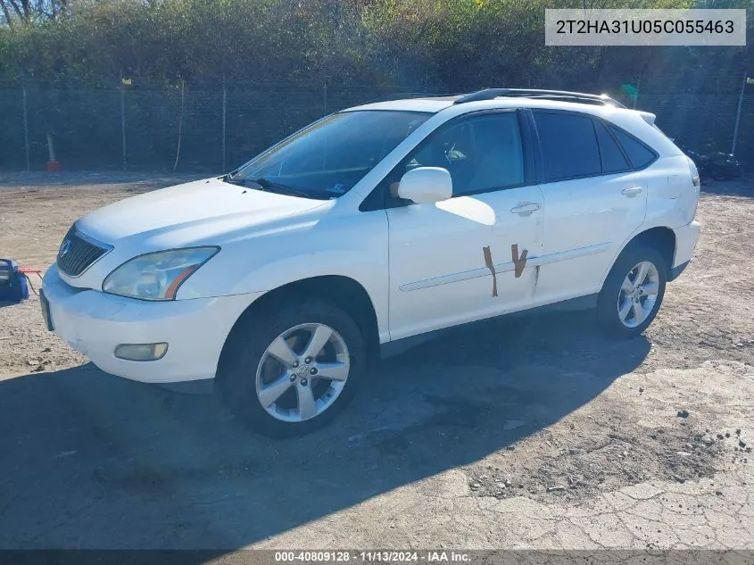 2005 Lexus Rx 330 VIN: 2T2HA31U05C055463 Lot: 40809128