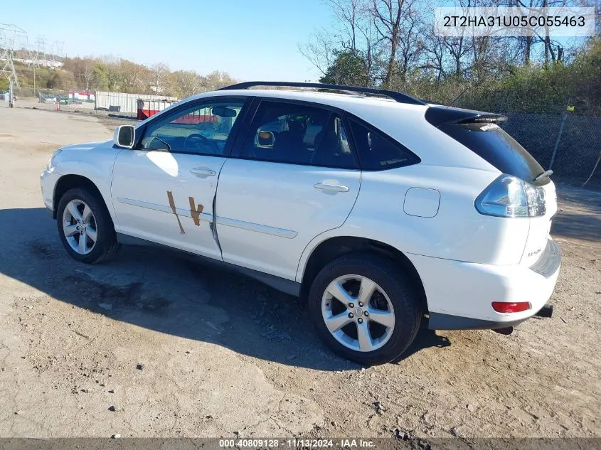 2005 Lexus Rx 330 VIN: 2T2HA31U05C055463 Lot: 40809128