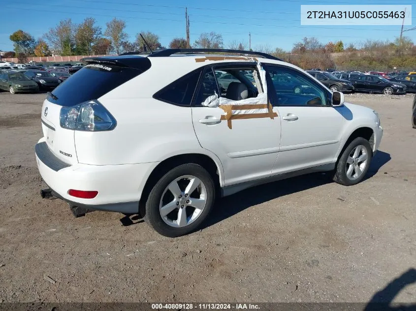 2005 Lexus Rx 330 VIN: 2T2HA31U05C055463 Lot: 40809128