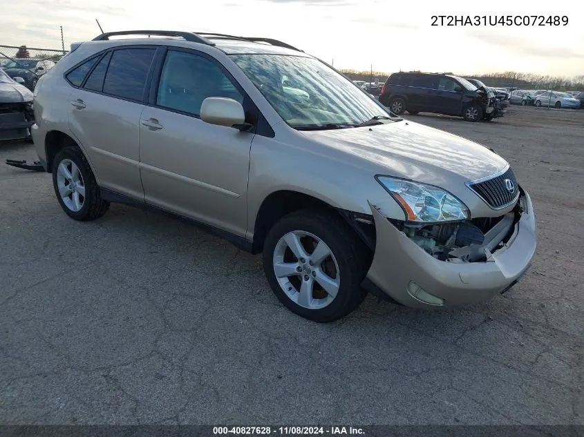 2005 Lexus Rx 330 VIN: 2T2HA31U45C072489 Lot: 40827628