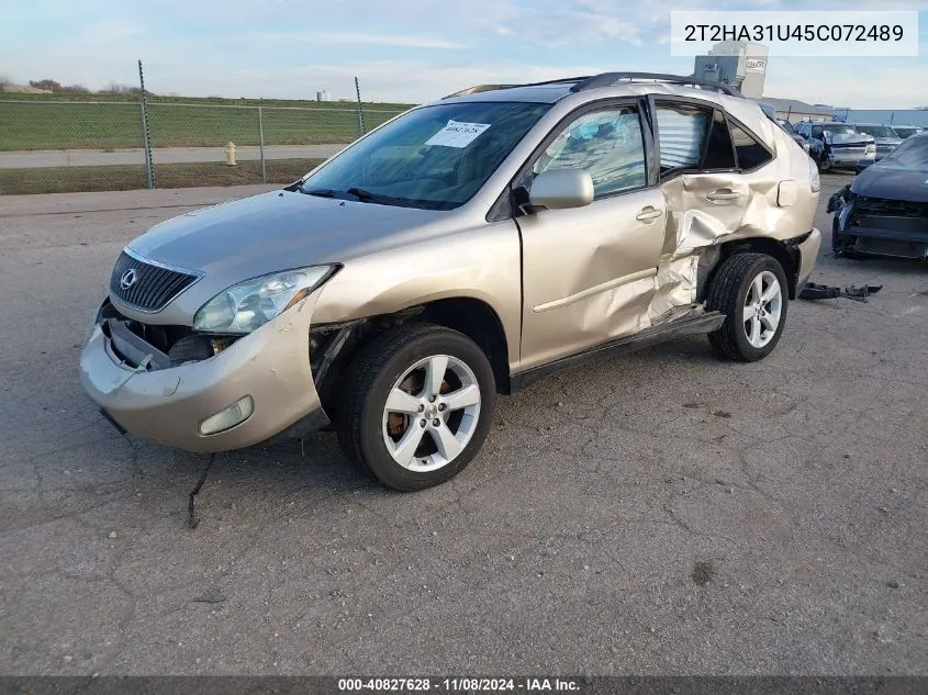 2005 Lexus Rx 330 VIN: 2T2HA31U45C072489 Lot: 40827628