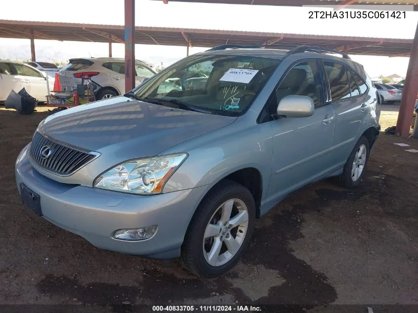 2005 Lexus Rx 330 VIN: 2T2HA31U35C061421 Lot: 40833705