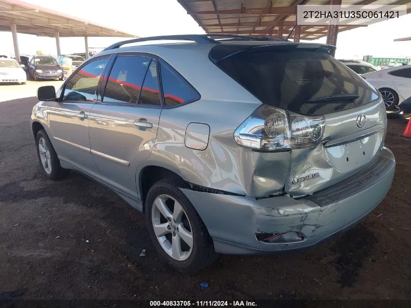 2005 Lexus Rx 330 VIN: 2T2HA31U35C061421 Lot: 40833705