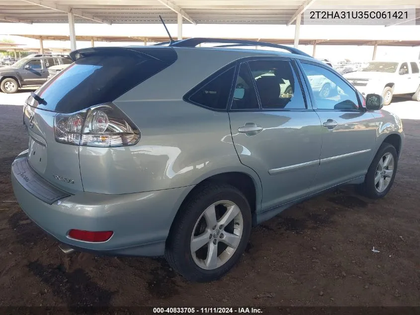 2005 Lexus Rx 330 VIN: 2T2HA31U35C061421 Lot: 40833705