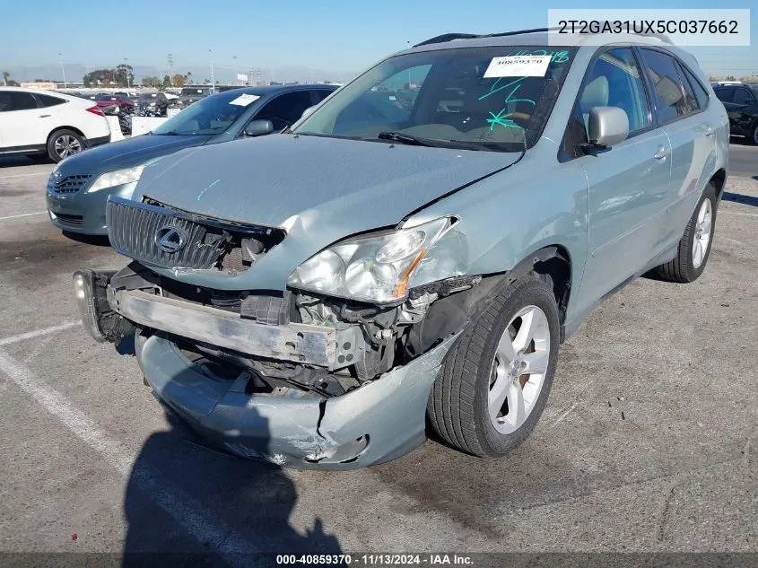 2005 Lexus Rx 330 VIN: 2T2GA31UX5C037662 Lot: 40859370