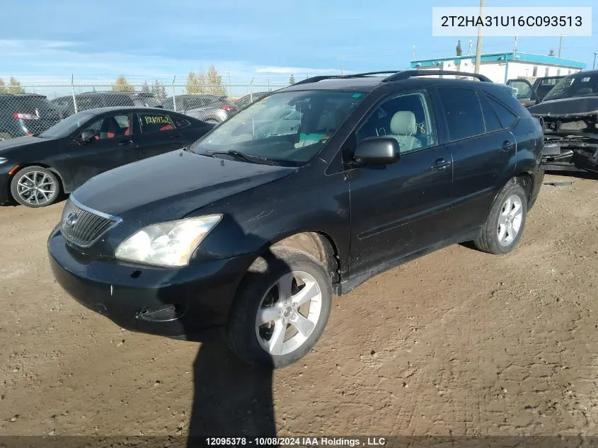 2006 Lexus Rx 330 VIN: 2T2HA31U16C093513 Lot: 12095378