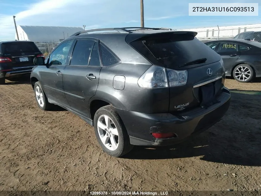 2006 Lexus Rx 330 VIN: 2T2HA31U16C093513 Lot: 12095378