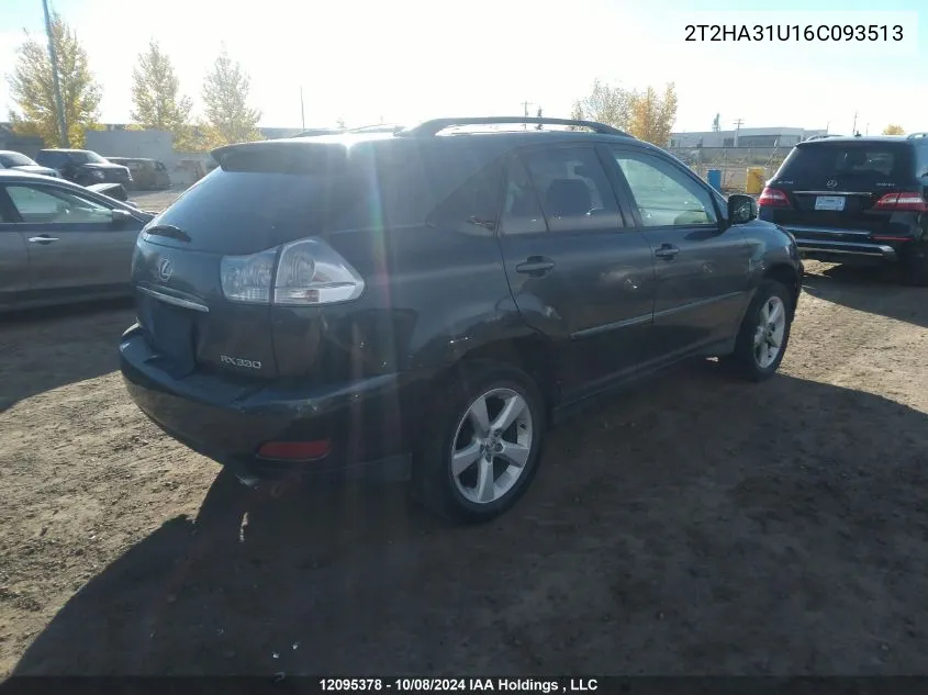 2006 Lexus Rx 330 VIN: 2T2HA31U16C093513 Lot: 12095378