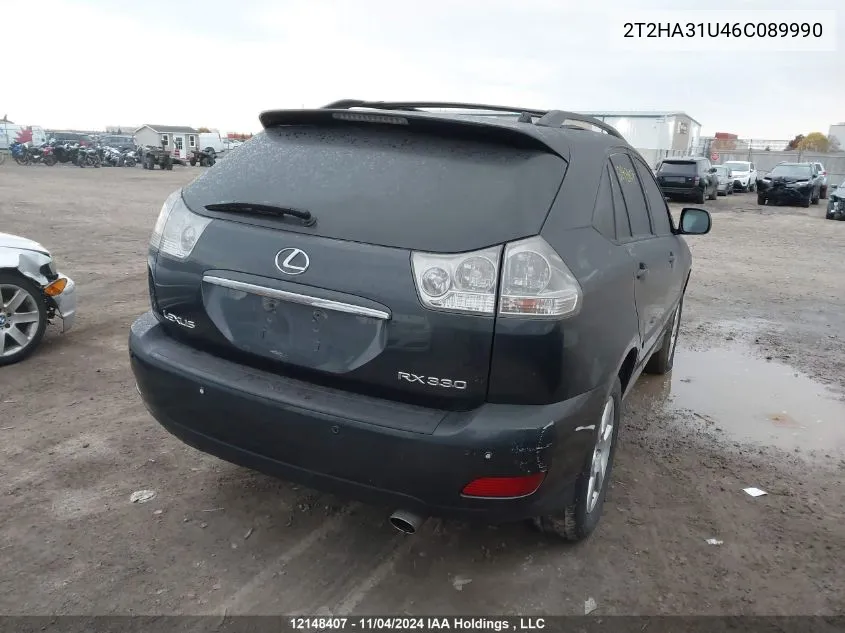 2006 Lexus Rx 330 VIN: 2T2HA31U46C089990 Lot: 12148407