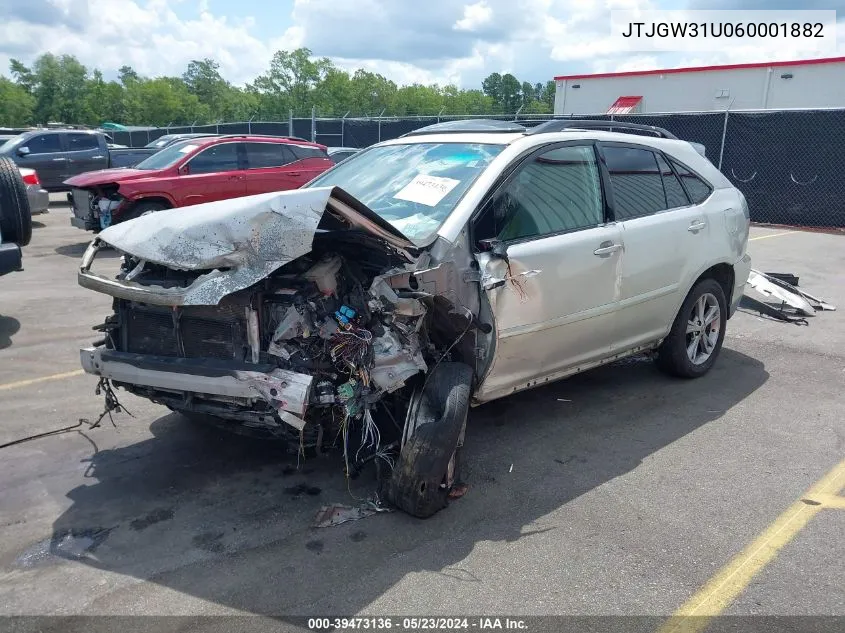 2006 Lexus Rx 400H VIN: JTJGW31U060001882 Lot: 39473136