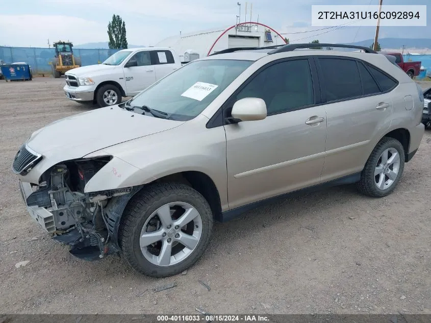 2T2HA31U16C092894 2006 Lexus Rx 330