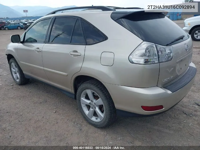 2T2HA31U16C092894 2006 Lexus Rx 330